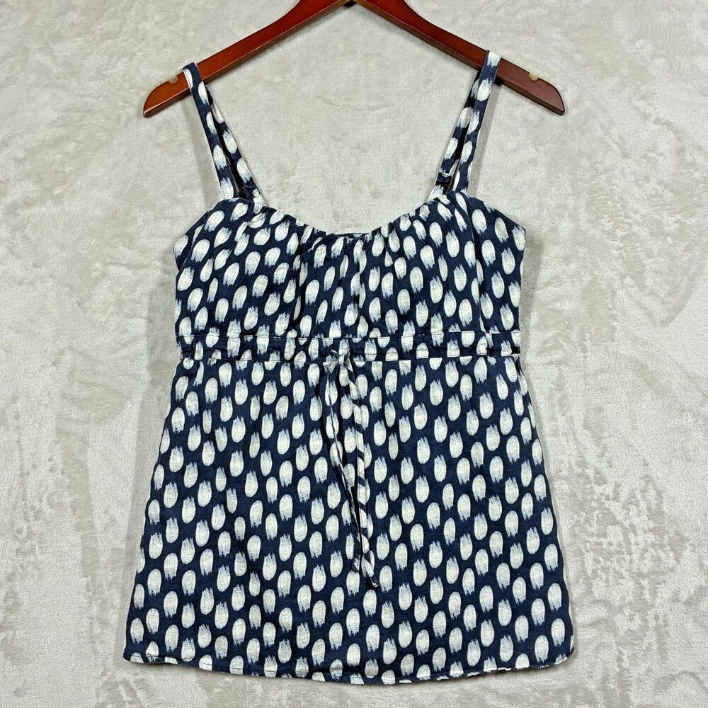 Patagonia Summertime Tank Top Womens 4 Hemp Organic Cotton Raven Brush Strokes